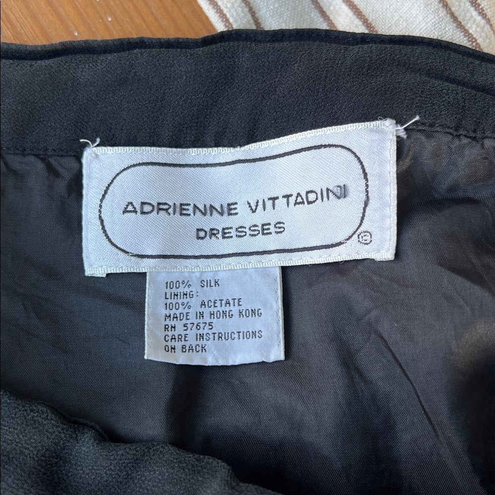 Adrienne Vittadini elegant black silk pleated mini skirt size small - Picture 7 of 7